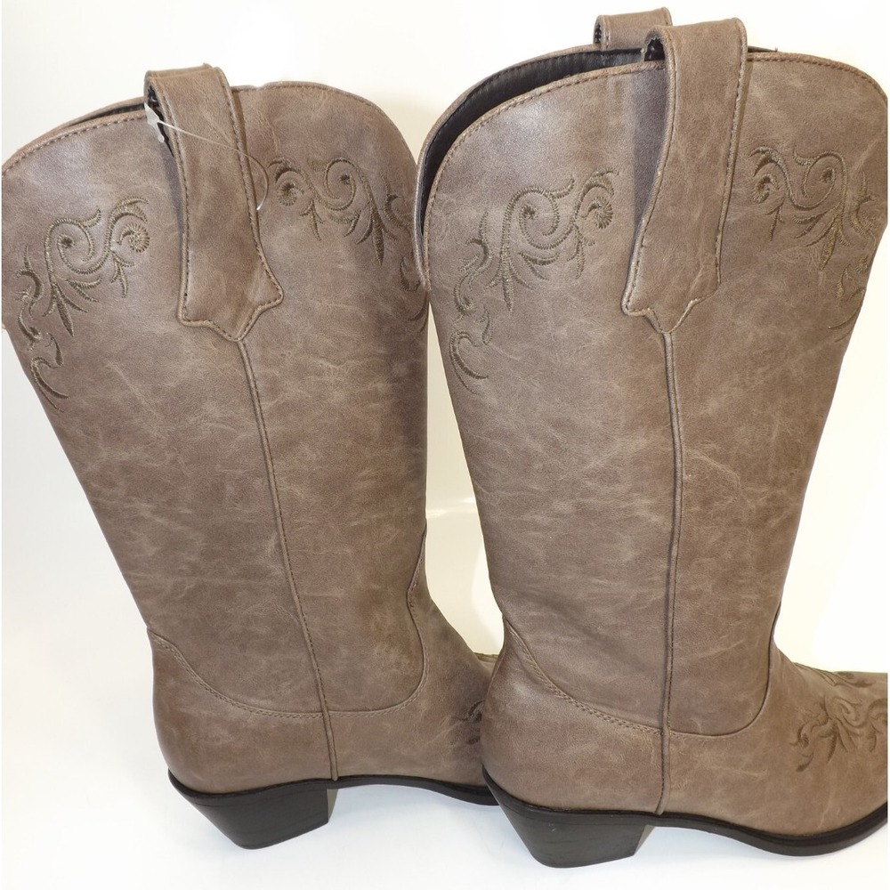 Roper 🐎Brooklin Floral Embroidered Fashion Western Boot- Ladies size 9.5  *NEW* - Picture 6 of 13